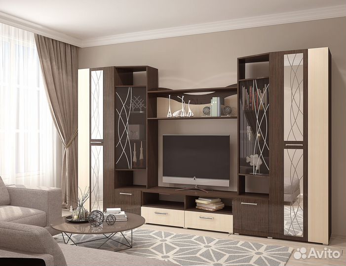 Стенка Гамма с зеркалами