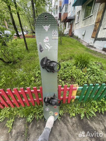 Сноуборд, с креплениями