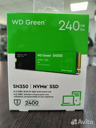 SSD Накопитель WD Green SN350 240Gb M. 2