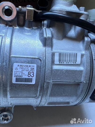 Компрессор кондиционера мерседес мл166