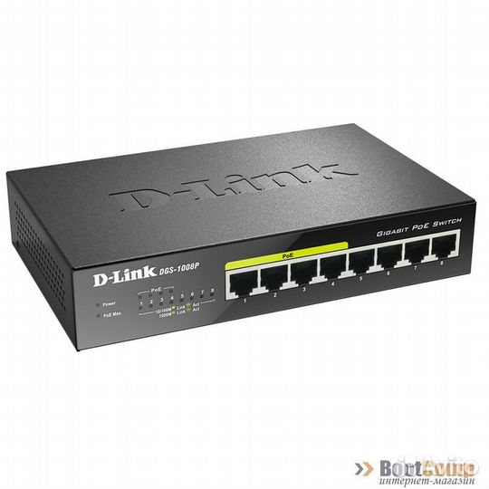 Коммутатор D-link DGS-1008P