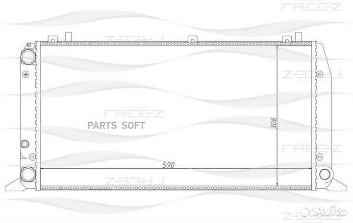 Радиатор двигателя KK0109