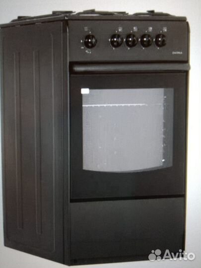 Газовая плита Дарина, новая, черная