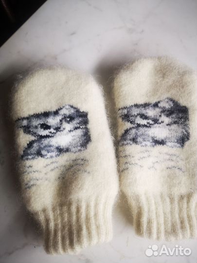 Варежки шерсть