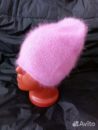 Шапка из пуха норки бини