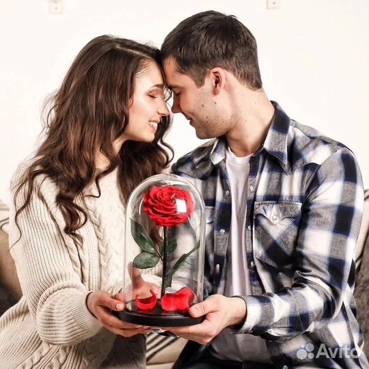 Вечная роза в колбе Доставка