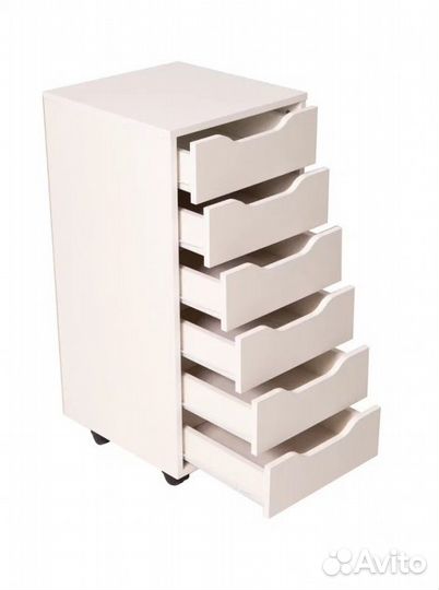 Тумба Валенсия 6 ящиков на колесах