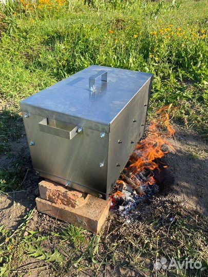 Коптилка для горячего копчения