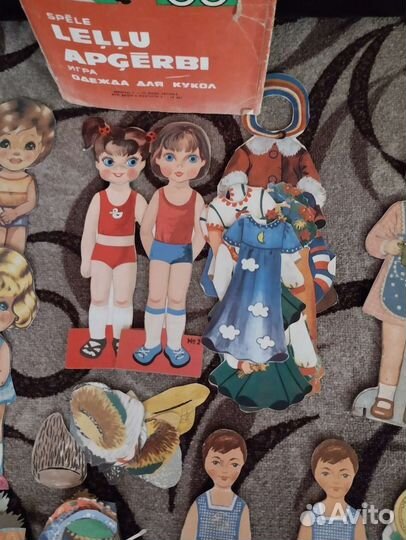 Куклы бумажные СССР