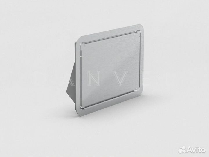 Врезной лючок для мусора (нержавеющая сталь)