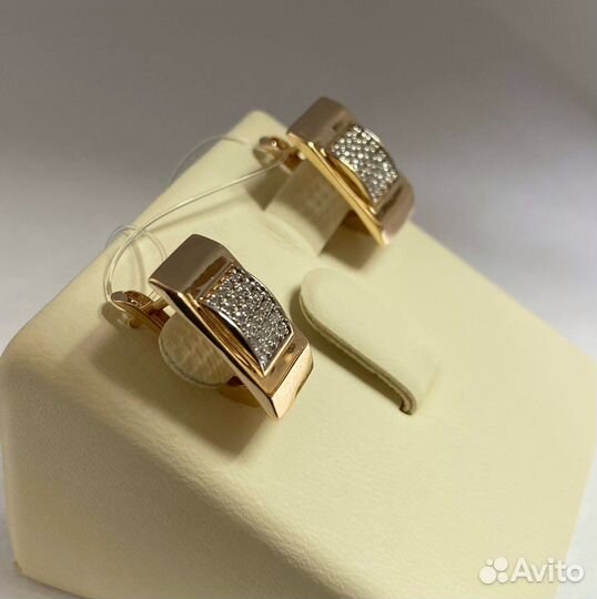 Золотые серьги 585 проба