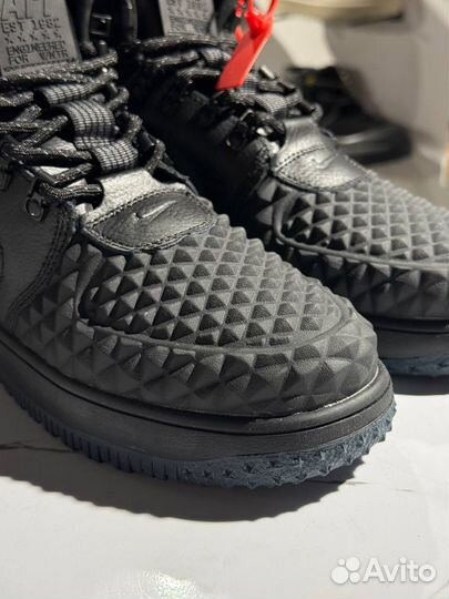 Nike air force 1 lunar duckboot зимние черные