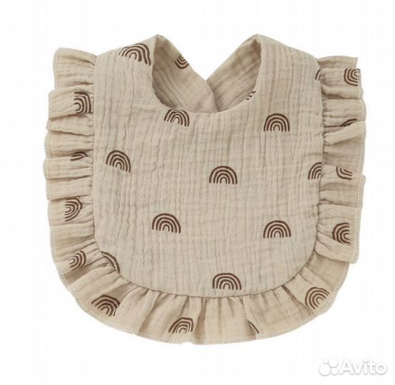 Слюнявчик из муслина новый