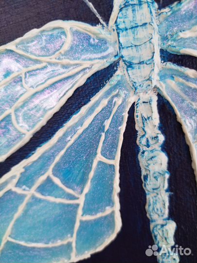 Интерьерная картина /панно Стрекоза 25*30