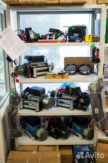 Лебедка Electric Winch 4000lbs (кевларовый трос)