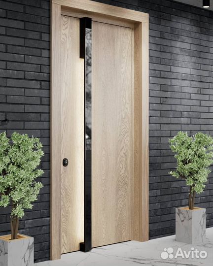 Входная дверь премиум класса черная