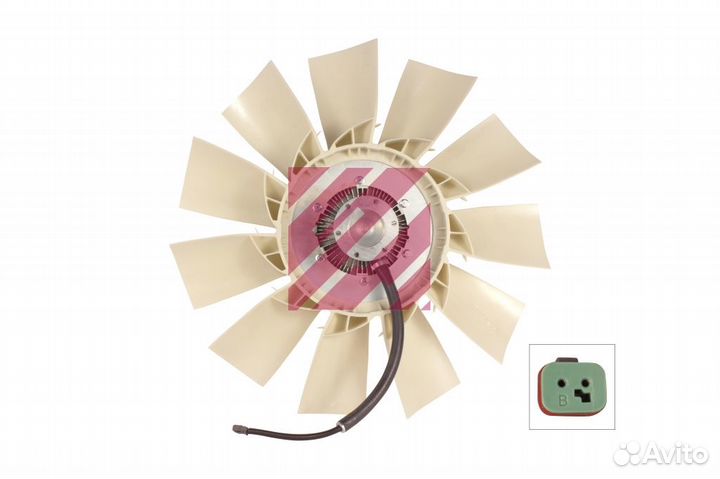 Вискомуфта вентилятора в сборе с крыльчаткой