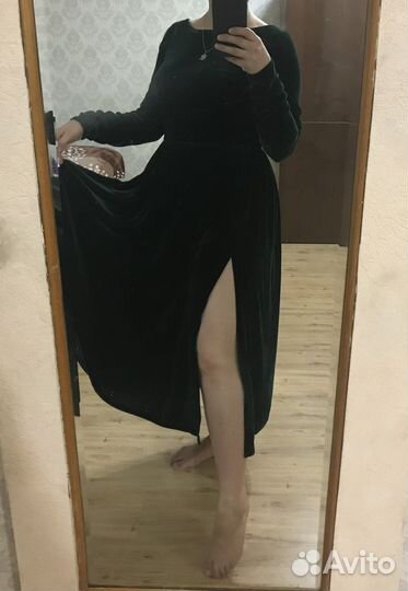 Платье бархатное