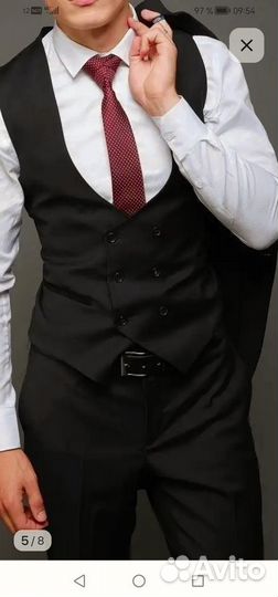 Мужской костюм тройка 50