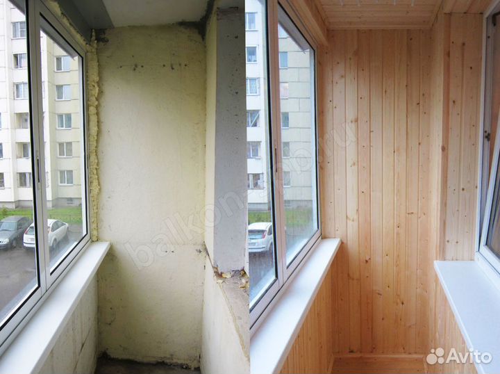 Остекление балконов и лоджий. Отделка лоджии