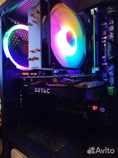 Пк игр 10 ядер E5 2680v2 ssd-500гб 32гб Gtx-1660s