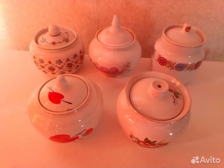 Сахарницы, бокалы наборы СССР