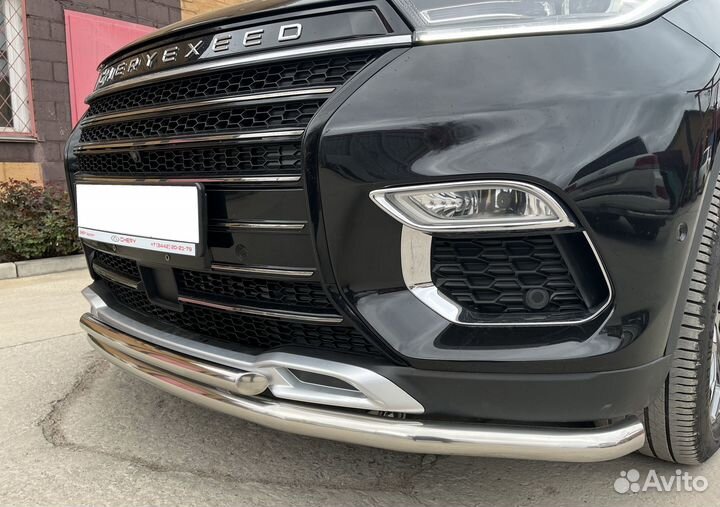 Защита перед бампера двойная Chery Exeed TXL 2020