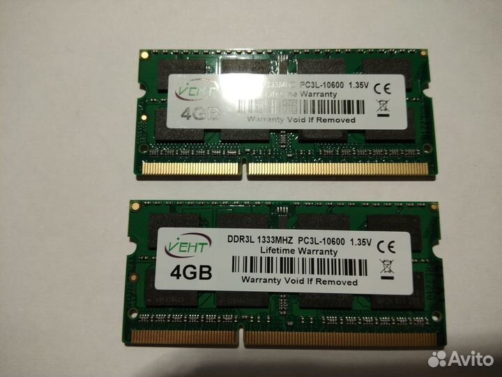 Озу для ноутбука DDR3L 4 Gb