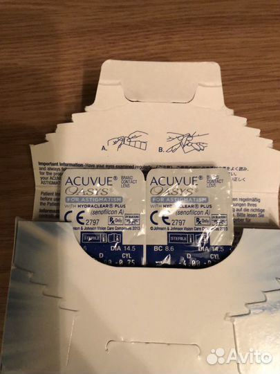 Линзы acuvue oasys astigmatism