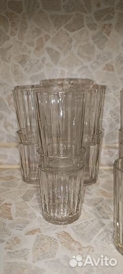 Стеклянные стопки СССР 100 гр., клеймо