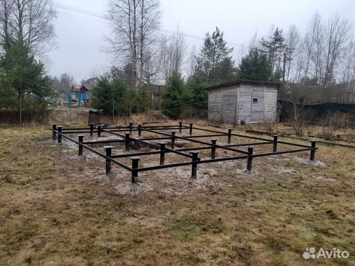 Фундамент на винтовых сваях Винтовые сваи под ключ