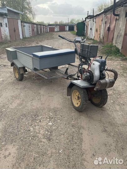 Мотоблок с прицепом