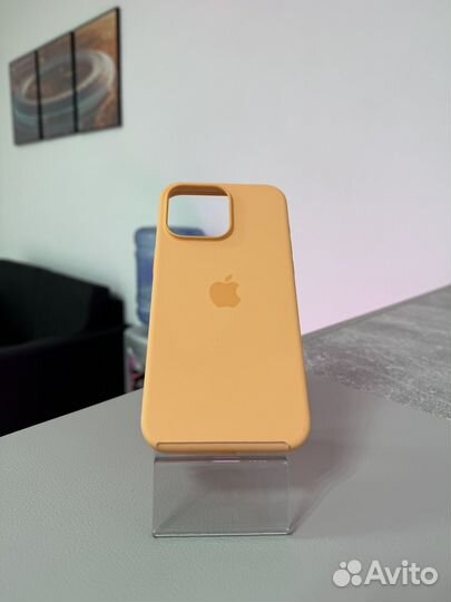 Silicone Case 15 Pro Max Orange Sorbet Новый