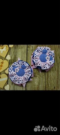 Резиночки резинки заколки для волос ручной работы