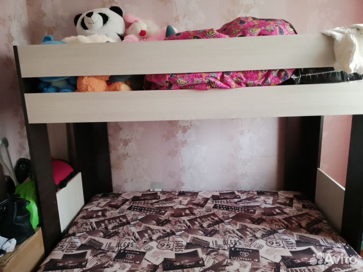 Кровать диван двухъярусная