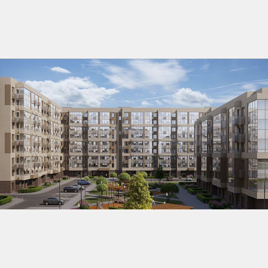 2-к. квартира, 63,5 м², 4/9 эт.