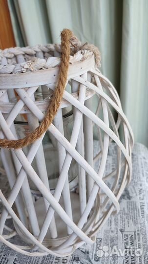 Подсвечник плетеный