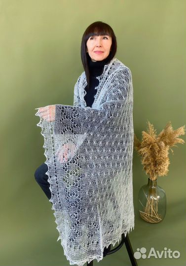 Паутинка пуховая ажурная