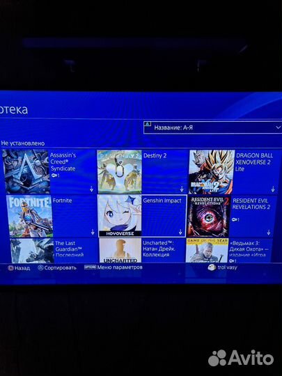 Ps4 slim 1tb + игры + 2 геймпада