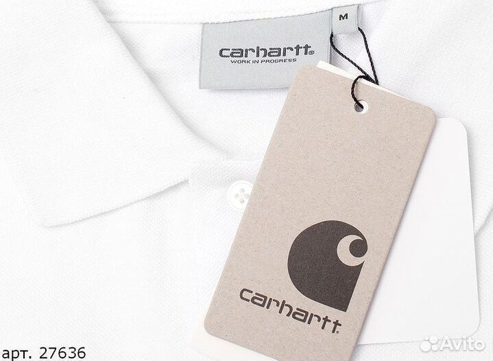 Поло Carhartt Белое