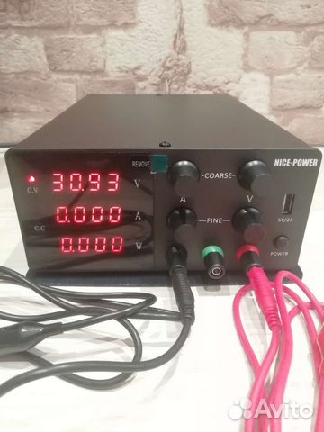 Лабораторный блок питания 30v до 10А с защитой кз