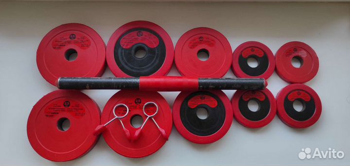 Гантели разборные, 16 кг каждая. Цена - за обе