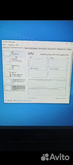 Игровой ноутбук MSI rtx 3050