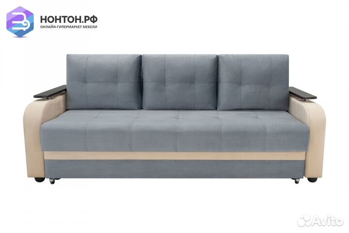 Диван еврокнижка Севилья серый