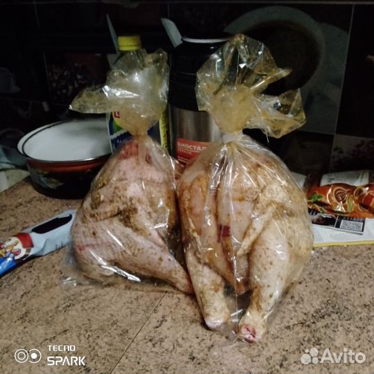 Тушка цыплёнка бройлера корнишоны