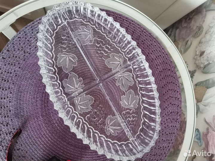 Хрустальная менажница