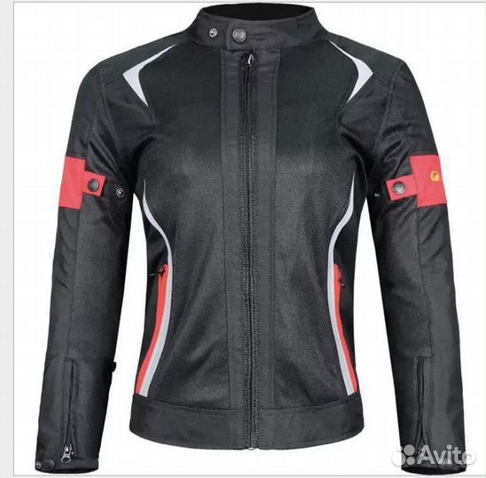 Мото куртка женская с защитой