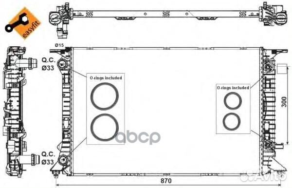 NRF 53718 радиатор системы охлаждения АКПП Aud