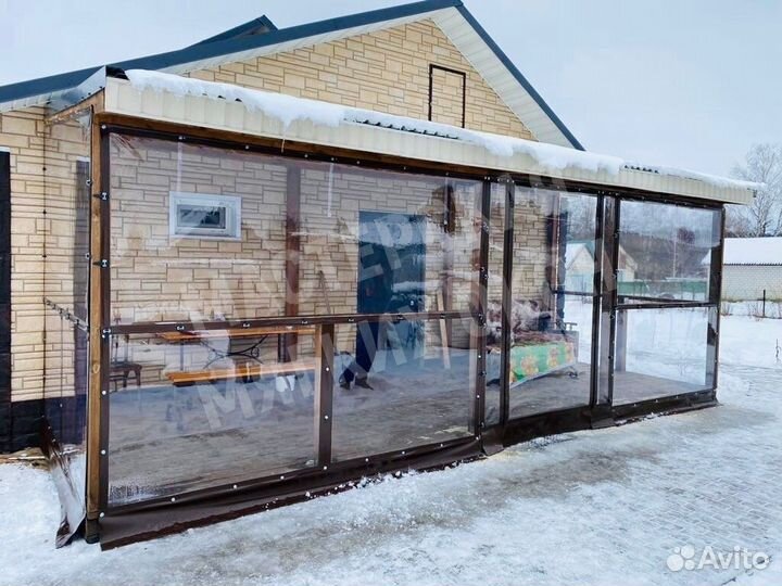 Мягкие окна, гибкие окна для беседки веранды