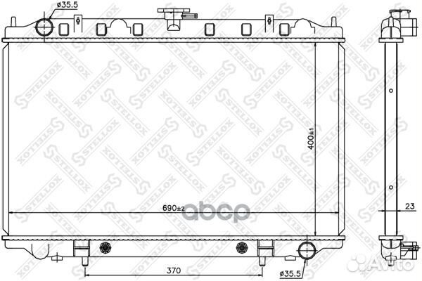 10-25338-SX радиатор системы охлаждения АКПП N